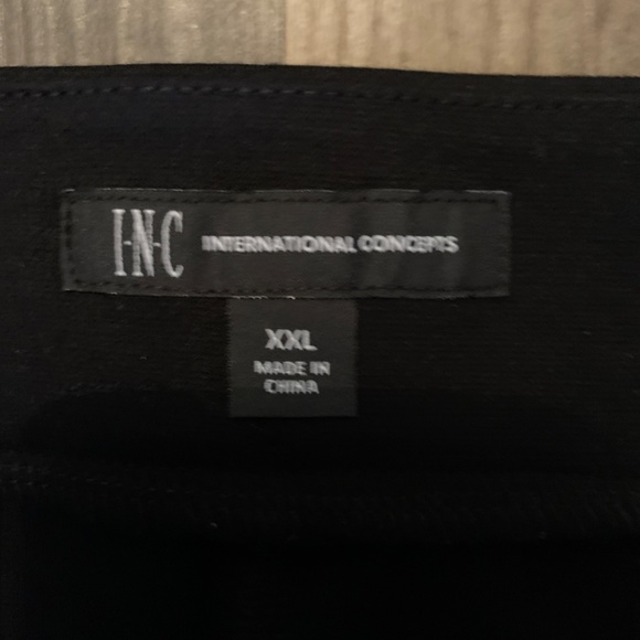 International Concepts asymmetric plus size fringed stretch skirt. Never worn‎ - Picture 3 of 4